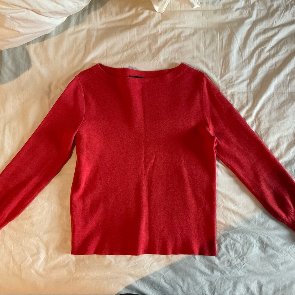 Coral Boatneck J.Crew Women's Sweater Size Small